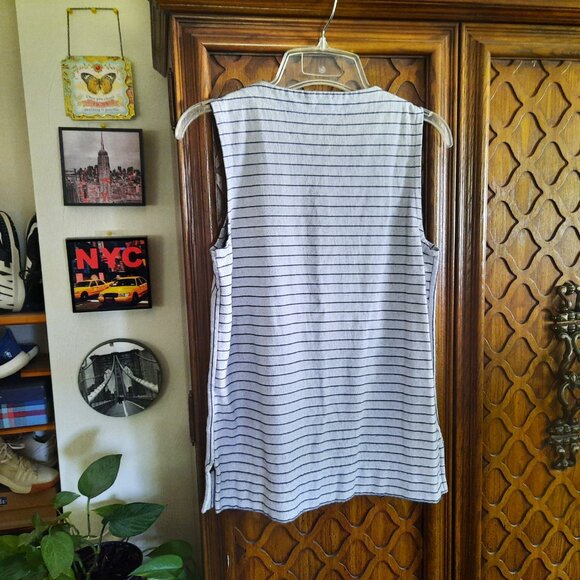 J. CREW Striped Shell Tank Top Style# F4605 - Size XXS - Picture 7 of 16